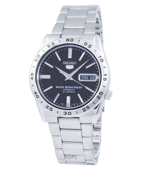 Orologio da uomo Seiko 5 con quadrante nero automatico SNKE01K1 ricondizionato