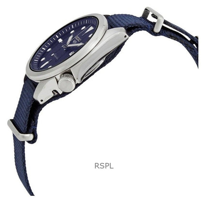 Orologio da uomo Seiko 5 Sports ricondizionato con cinturino in nylon e quadrante blu, automatico SRPE63K1, 100 m