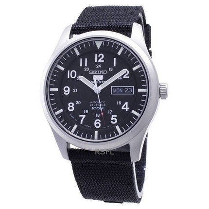 Orologio sportivo automatico Seiko SNZG15J1 da uomo con quadrante nero, ricondizionato