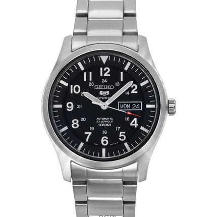 Orologio da uomo Seiko 5 Sports ricondizionato con quadrante nero automatico SNZG13K1