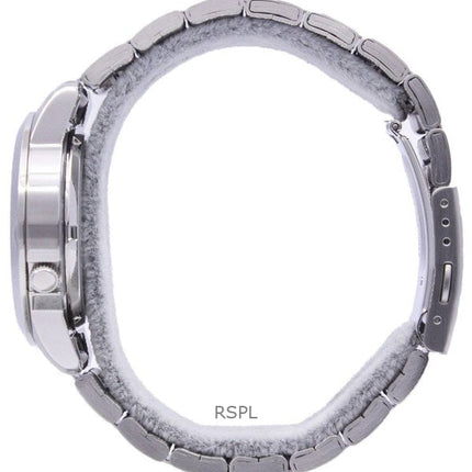 Orologio da uomo Seiko 5 ricondizionato con quadrante bianco automatico a 21 rubini SNKE49K1