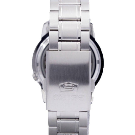 Orologio da uomo Seiko 5 ricondizionato con quadrante bianco automatico a 21 rubini SNKE49K1