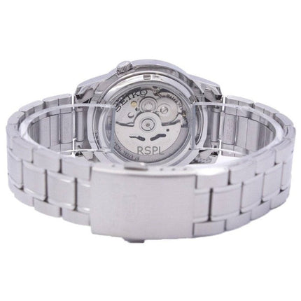 Orologio da uomo Seiko 5 ricondizionato con quadrante bianco automatico a 21 rubini SNKE49K1