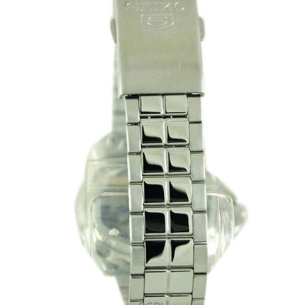 Orologio da uomo Seiko 5 ricondizionato con quadrante argento automatico 21 rubini SNKK87K1