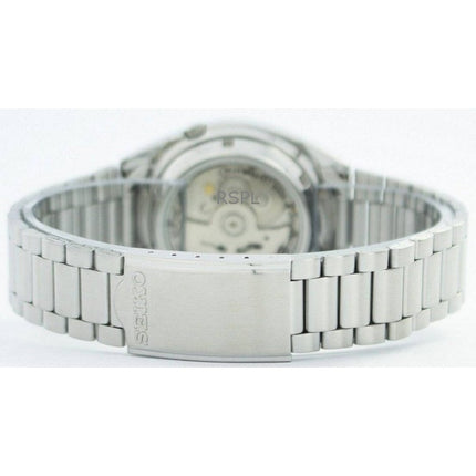 Orologio da uomo Seiko 5 ricondizionato con quadrante nero automatico, prodotto in Giappone, SNXS79J1