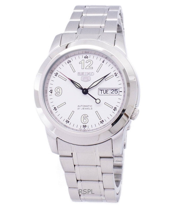 Orologio da uomo Seiko 5 Sports automatico con quadrante bianco ricondizionato SNKE57K1