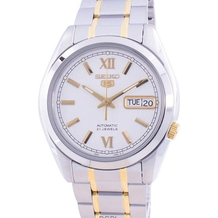 Orologio da uomo Seiko 5 automatico con quadrante bianco SNKL57K1 ricondizionato