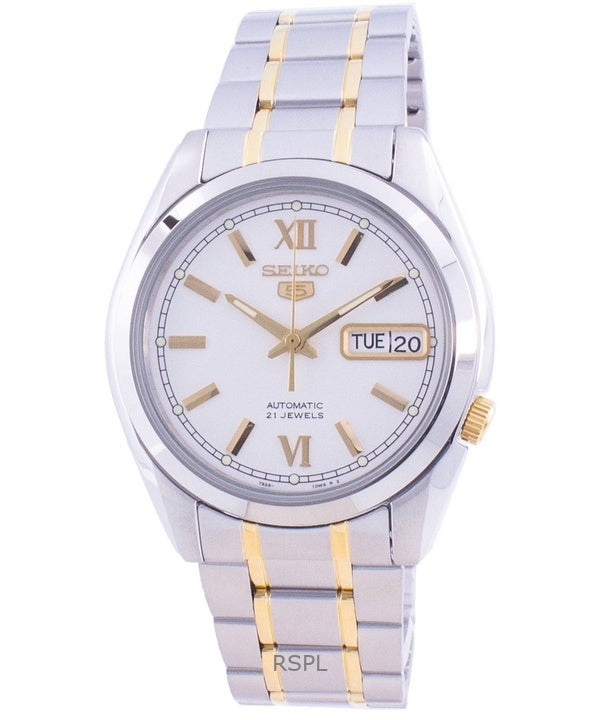 Orologio da uomo Seiko 5 automatico con quadrante bianco SNKL57K1 ricondizionato