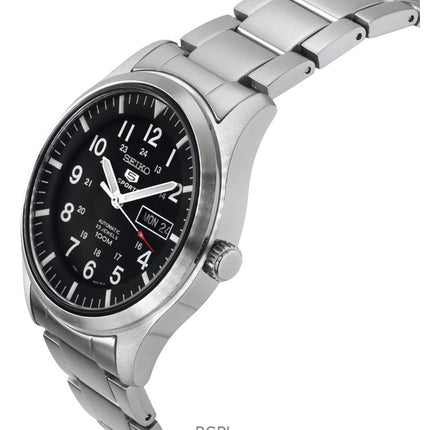 Orologio da uomo Seiko 5 Sports ricondizionato con quadrante nero automatico SNZG13K1