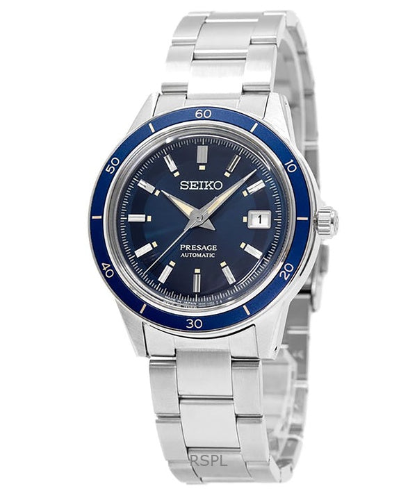Orologio da uomo Seiko Presage Style anni &#39;60, ricondizionato, in acciaio inossidabile, automatico, SRPG05J1