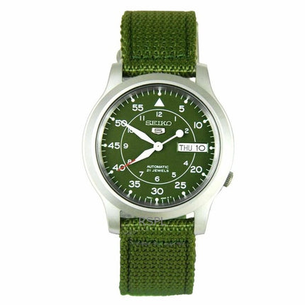 Orologio da uomo Seiko 5 Military con cinturino in nylon automatico SNK805K2, ricondizionato