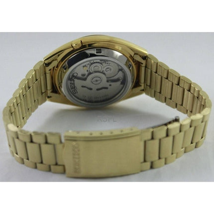 Orologio da uomo Seiko 5 automatico con quadrante in oro SNXL72K1 ricondizionato