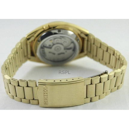 Orologio da uomo Seiko 5 automatico con quadrante in oro SNXL72K1 ricondizionato
