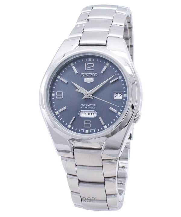 Orologio da uomo Seiko 5 ricondizionato con quadrante grigio automatico a 21 rubini SNK621K1