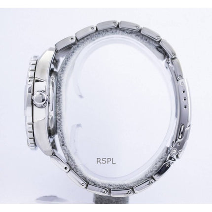 Orologio da uomo Seiko 5 Sports ricondizionato con quadrante argento automatico 23 gioielli, prodotto in Giappone, SNZJ03J1