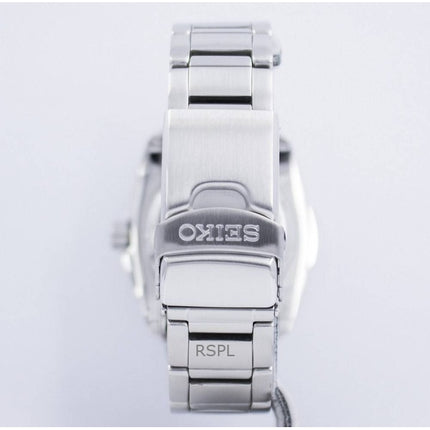 Orologio da uomo Seiko 5 Sports ricondizionato con quadrante argento automatico 23 gioielli, prodotto in Giappone, SNZJ03J1