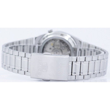 Orologio unisex Seiko 5 ricondizionato con quadrante nero automatico, prodotto in Giappone, SNK063J5