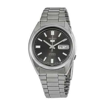 Orologio da uomo Seiko 5 SNXS79J1 automatico con quadrante nero, ricondizionato, prodotto in Giappone
