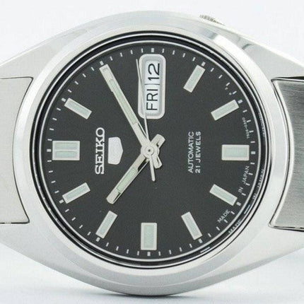 Orologio da uomo Seiko 5 SNXS79J1 automatico con quadrante nero, ricondizionato, prodotto in Giappone
