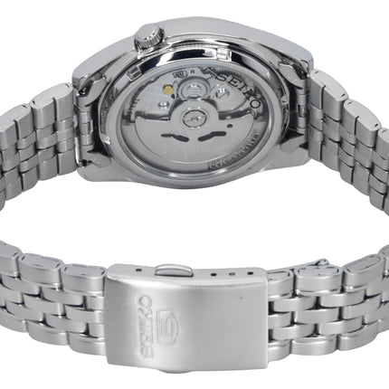 Orologio da uomo Seiko 5 ricondizionato con quadrante nero automatico 21 gioielli SNK361K1