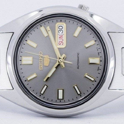 Orologio da uomo Seiko 5 automatico con quadrante grigio ricondizionato SNXS75K1