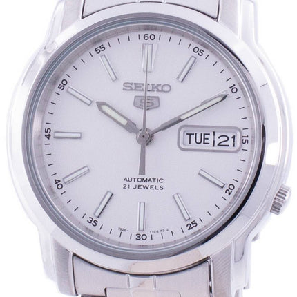 Orologio da uomo Seiko 5 automatico con quadrante bianco SNKL75K1 ricondizionato