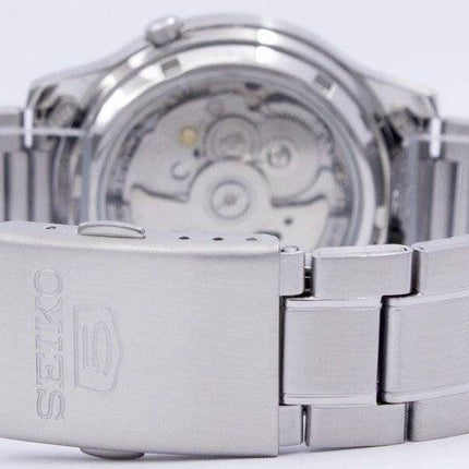 Orologio da uomo Seiko 5 ricondizionato con quadrante bianco automatico a 21 rubini SNK789K1