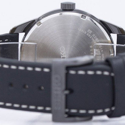 Orologio da uomo Seiko con quadrante nero e solare SNE477P1 ricondizionato