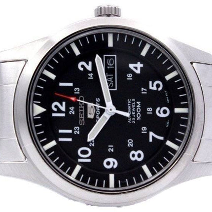 Orologio da uomo Seiko 5 Sports ricondizionato con quadrante nero automatico SNZG13K1