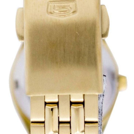 Orologio da donna Seiko 5 automatico con quadrante in oro e 21 gioielli, SYMA04K1, ricondizionato