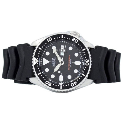 Orologio da uomo Seiko con quadrante nero, automatico, subacqueo SKX007J1 200M, ricondizionato