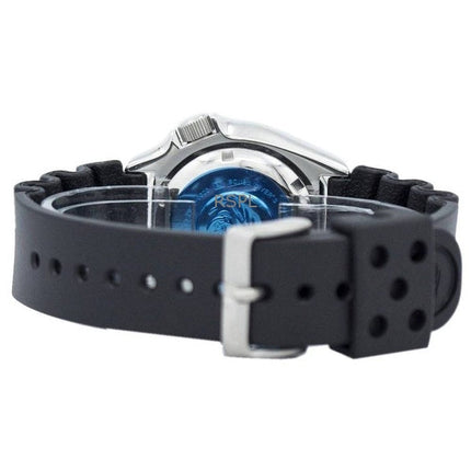 Orologio da uomo Seiko con quadrante nero, automatico, subacqueo SKX007J1 200M, ricondizionato