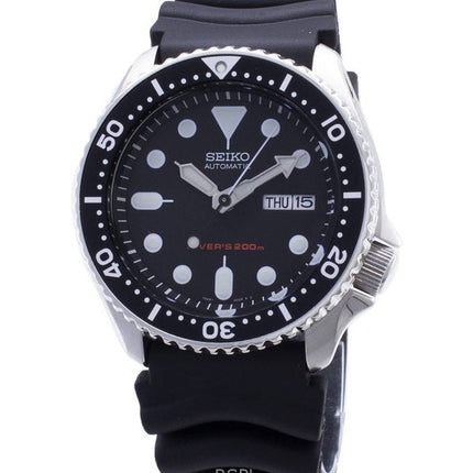 Orologio da uomo Seiko con quadrante nero automatico subacqueo SKX007K1, ricondizionato
