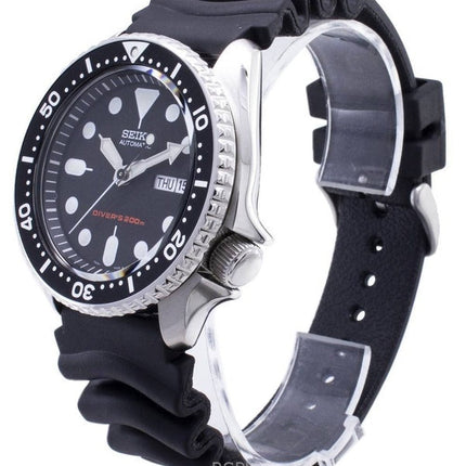 Orologio da uomo Seiko con quadrante nero automatico subacqueo SKX007K1, ricondizionato