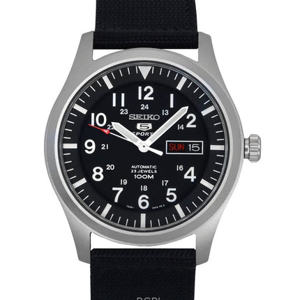 Orologio da uomo Seiko 5 Sports ricondizionato con quadrante nero automatico SNZG15K1