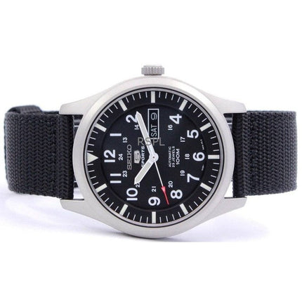 Orologio da uomo Seiko 5 Sports ricondizionato con quadrante nero automatico SNZG15K1