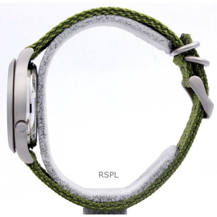 Orologio da uomo Seiko 5 ricondizionato con quadrante verde militare automatico SNK805K2