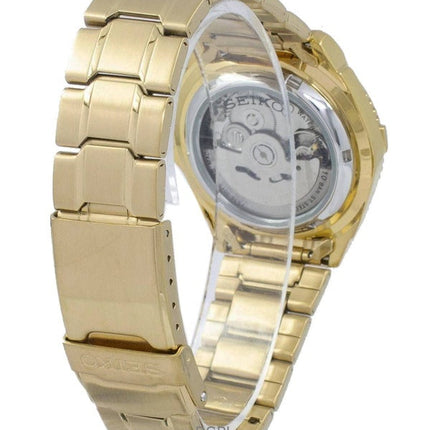 Orologio da uomo Seiko 5 Sports automatico con quadrante oro ricondizionato SNZB26J1