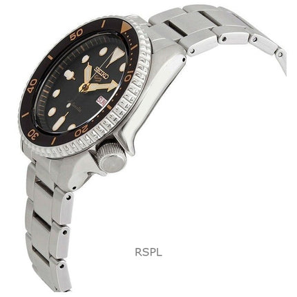 Orologio da uomo Seiko 5 Sports ricondizionato con quadrante nero automatico SRPD57K1 100M
