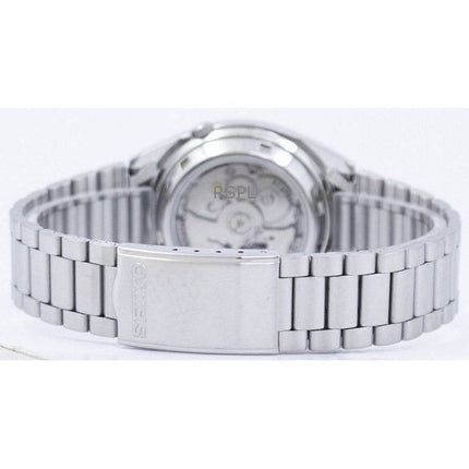 Orologio da uomo Seiko 5 automatico con quadrante argento ricondizionato SNXS73K1