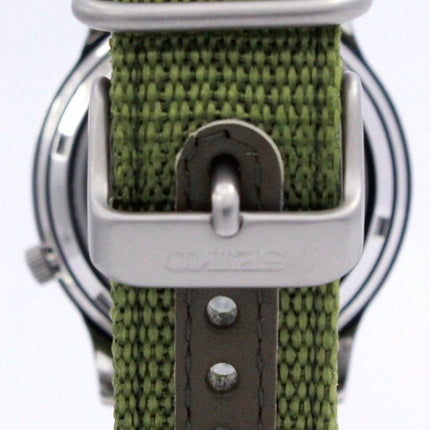 Orologio da uomo Seiko 5 ricondizionato con quadrante verde militare automatico SNK805K2