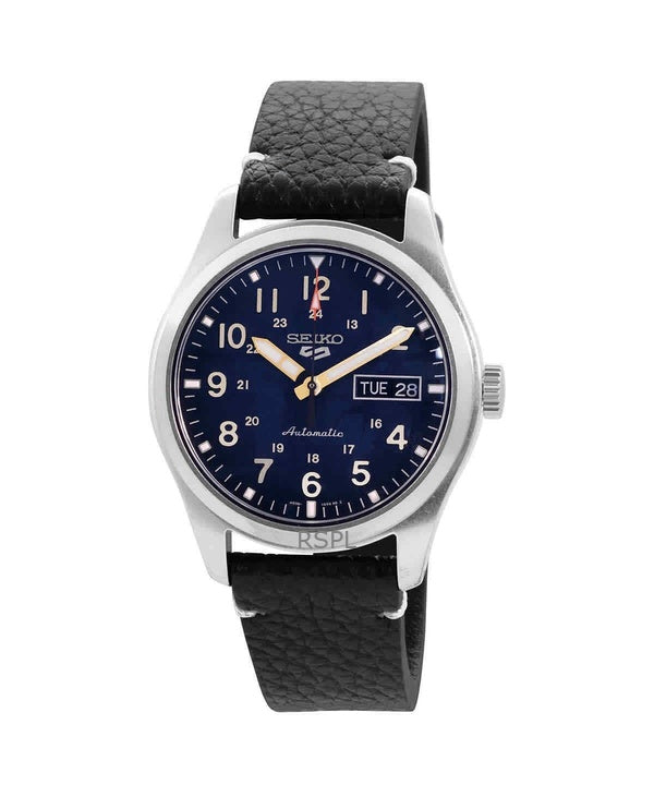Orologio da uomo Seiko 5 con quadrante blu automatico SRPG39K1100M ricondizionato
