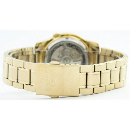 Orologio da uomo Seiko 5 ricondizionato con quadrante in oro, automatico, 21 rubini, SNKK38J1