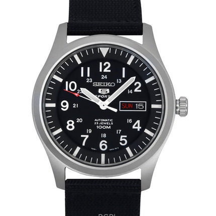 Orologio da uomo Seiko 5 Sports ricondizionato con quadrante nero automatico SNZG15K1