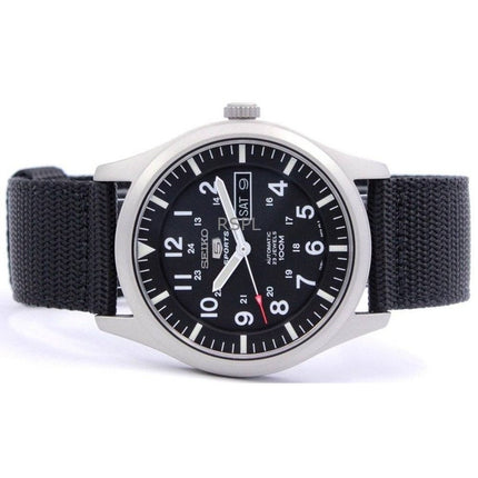 Orologio da uomo Seiko 5 Sports ricondizionato con quadrante nero automatico SNZG15K1