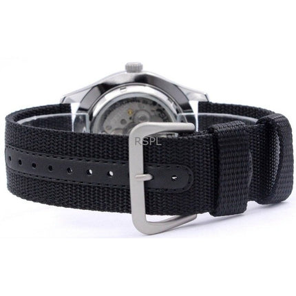 Orologio da uomo Seiko 5 Sports ricondizionato con quadrante nero automatico SNZG15K1