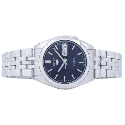 Orologio da uomo Seiko 5 ricondizionato con quadrante blu scuro automatico SNK357K1