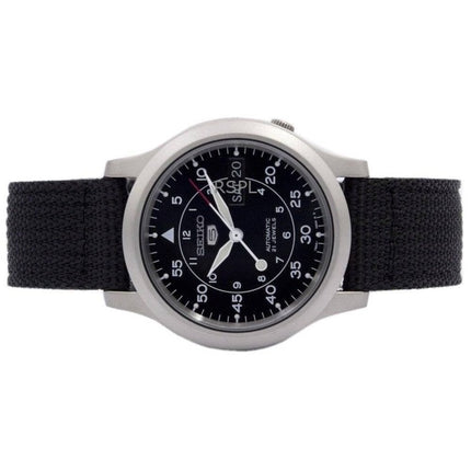 Orologio da uomo Seiko 5 Military con quadrante nero automatico SNK809K2, ricondizionato
