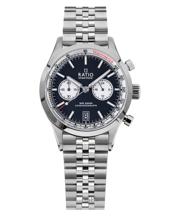 Orologio Ratio Street Racer Chronograph RTC012 200M con quadrante Panda invertito