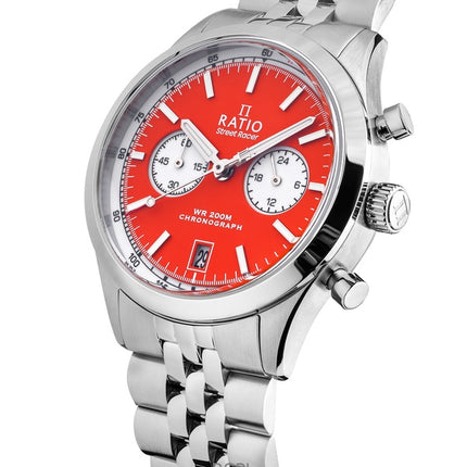 Orologio Ratio Street Racer Chronograph RTC015 200M con quadrante Panda invertito